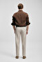 Pitaya Men's Linen Shirt Comfort Fit Dark Brown - 7