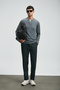 Zen Men's Sweater Dark Gray - 3