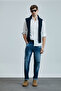 Salvator Smart Jean Men's Trousers Slim Fit Blue - 4