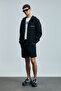 Black Men's Shorts Tracksuit - Second - 5