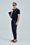 Eros Smart Men's Polo T-Shirt Navy Blue