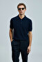 Edwın Men's Modal Blended Sweater Navy Blue - 3
