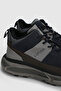 Quel Men's Leather Boots Navy Blue - 2
