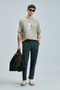 Omen Modern Graphic T-Shirt Beige - 4