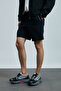 Black Men's Shorts Tracksuit - Second - 3