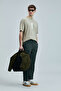 Omen Modern Graphic T-Shirt Beige