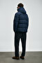 Tommy Goose Feather Men's Coat Navy Blue - 6