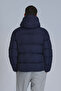 Tommy Goose Feather Men's Coat Navy Blue - 6