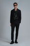 Mex Sports Men's Blazer Jacket Slim Fit Black - 4