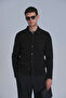Solid Men's Cardigan Black - 3
