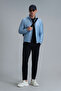 Sergio Goose Feather Men's Coat Blue - 2