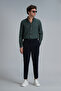Pitaya Men's Linen Shirt Comfort Fit Green - 4