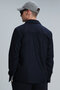 Never Men's Basic Shirt Regular Fit Navy Blue - 6