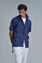 Bert Men's Basic Shirt Comfort Fit Cobalt Blue - 5