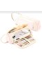 Pen Holder Pencil Case Multi-Functional School Pen Holder Canvas Pink - 3