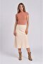 Bell Cut Suede Fabric Skirt