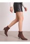 Celeste Rosa Women's Pointed Toe Heeled Boots 0012400 Brown Suede