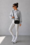 Black Suede Women's Crossbody Bag - 2