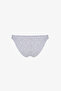 Point Stylish Polka Dot Patterned Textured Mid-Waist Bikini Bottom - 6