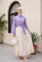 Side Tie Spanish Cufflink Shirt -Lilac - 4