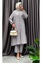 Linen Look Half Button Suit