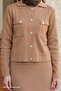Camel Suit with Skirt and Jacket - 2