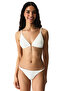 White Kea Side Mid-Waist Bikini Bottom - 4