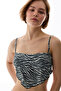 Wild Zebra Scarf Bikini Top