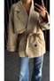 Women's Premium Trench Coat with Belt - 6