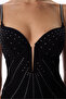 Black Satin Deep V Wire Bodysuit - 5