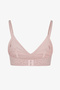 Pink Invisible Ribbed Triangle Bra - 2
