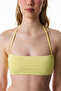 Yellow Strapless Bikini Top - 3