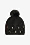 Black Emma Pompon Beret
