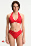 Red New Triangle Twist Bikini Top