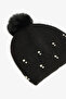 Black Emma Pompon Beret - 2