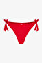 Red Low Waist Bikini Bottom - 5