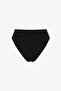 Black V Slip Bikini Bottom - 6