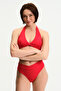 Red New Triangle Twist Bikini Top - 4