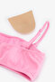 Light Pink Missa Strapless Textured Bikini Top - 3