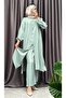 Linen Look Half Button Suit - 3