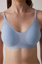 Traceless Light Blue Zerogram Seamless Bra Without Underwire - 5