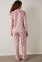 طقم بيجامة حرارية بأكمام طويلة من Pink Pretty Daisies - 6