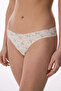 Beige Patterned Laser Cut Slip Panties