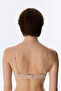 Beige Trim Underwire Bra - 5