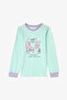 Girls' Retro Toy Pattern Cotton Long Sleeve 2-Piece Pajama Set - 6