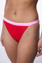 Red Marbella Super Low Rise Bikini Bottom - 3