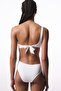 White Pearl Beaded Monokini - 2