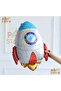 Space Astronaut Concept 9-Year-Old Balloon Set - 16 Piece Space Concept Birthday Set - Astronaut, Rocket, Ufo Foil Balloon - 5