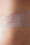 Traceless Micro Flock Bonding Dusty Rose Slip Panties - 2
