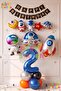 Space Concept 2 Year Old Balloon Set Astronaut Rocket Birthday Party Balloon Set Space Galaxy Balloon